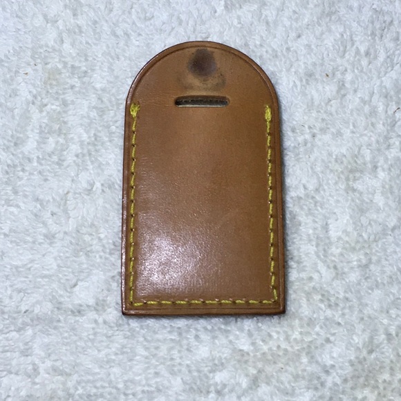 Vintage Louis Vuitton Small Luggage Tag in Vachetta Leather (ssc|v) - Picture 5 of 7
